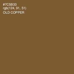 #7C5B33 - Old Copper Color Image